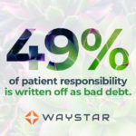 49% of patient responsibility is written off as bad debt