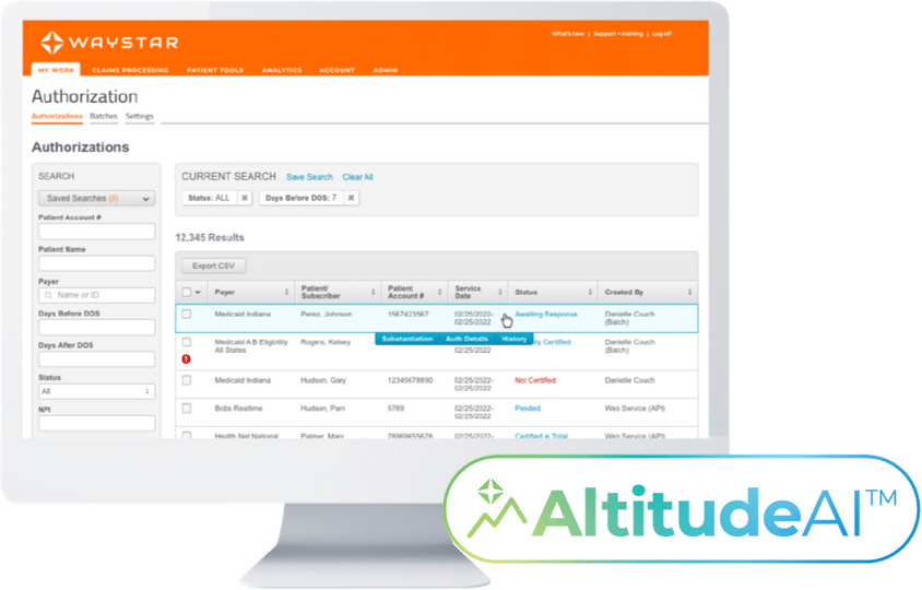 Product screens